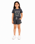 Girls T-Shirt + Short Set — "Dream It" Botanical